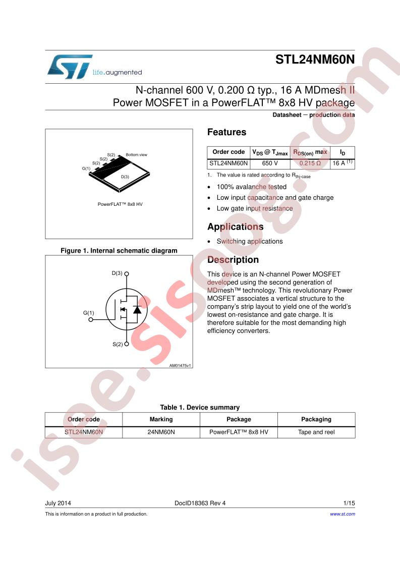 STL24NM60N