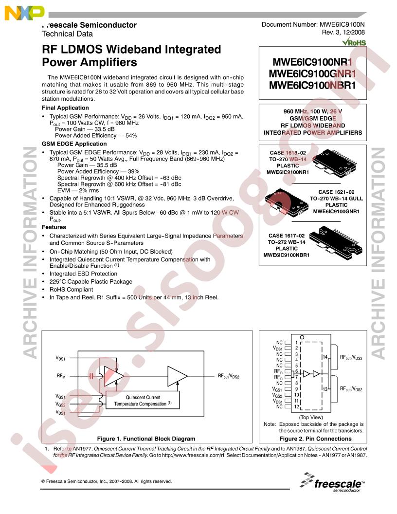 MWE6IC9100NR1/GNR1/NBR1