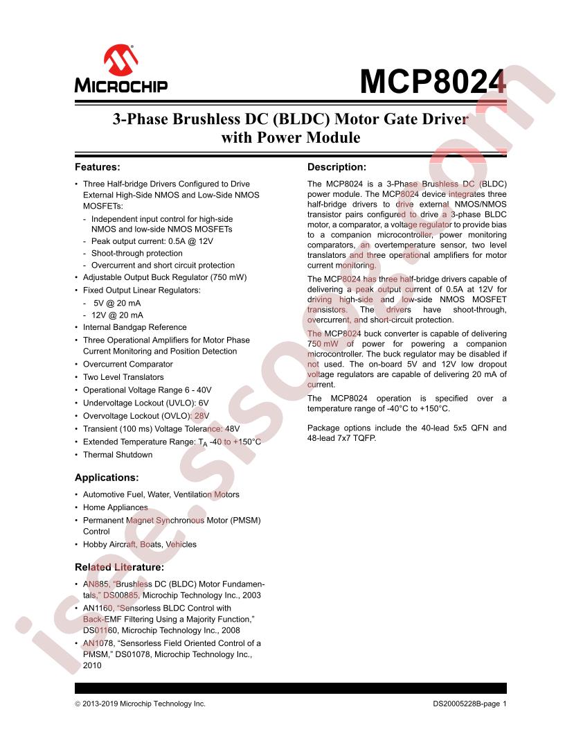 MCP8024 Datasheet