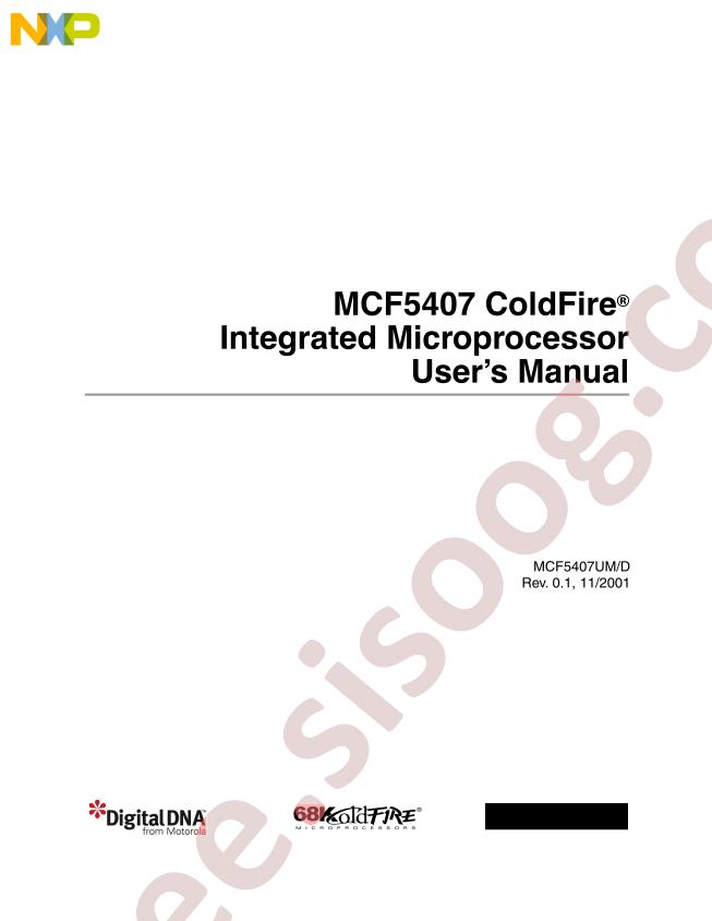 MCF5407 User Manual