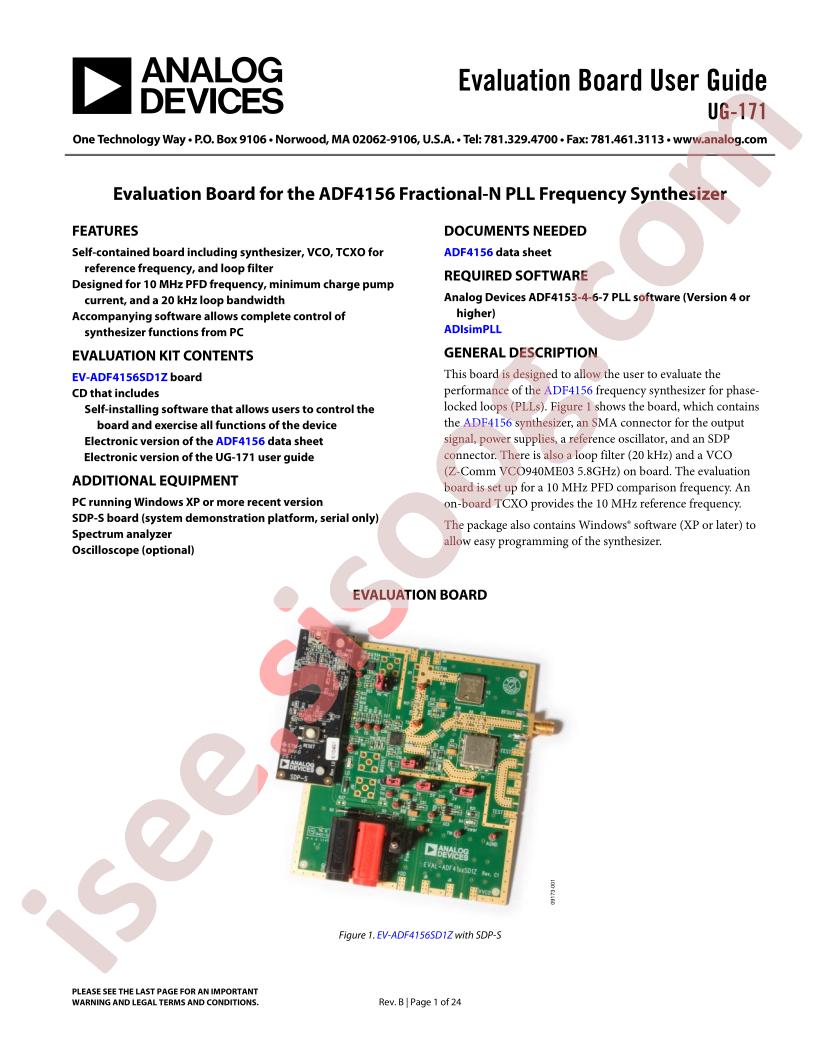 ADF4156 Eval Board