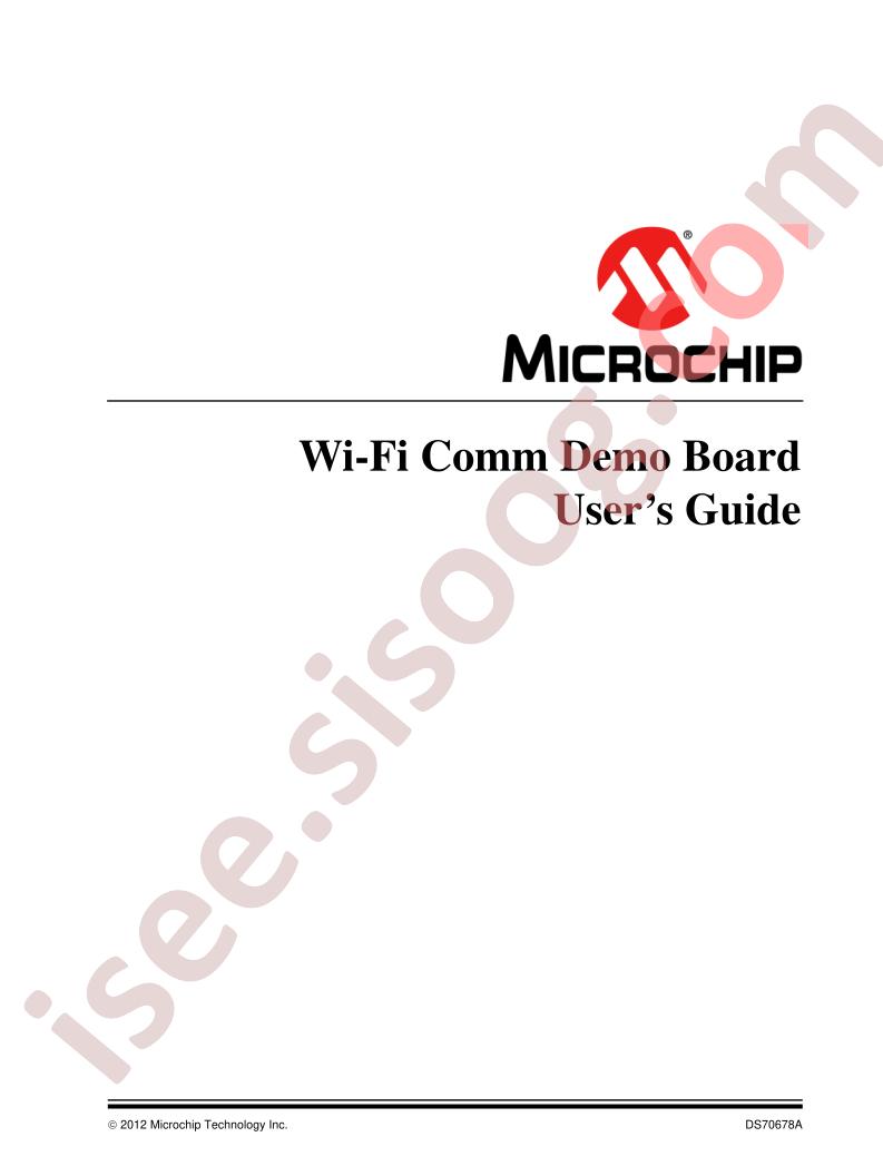 Wi-Fi Comm Demo Board Guide