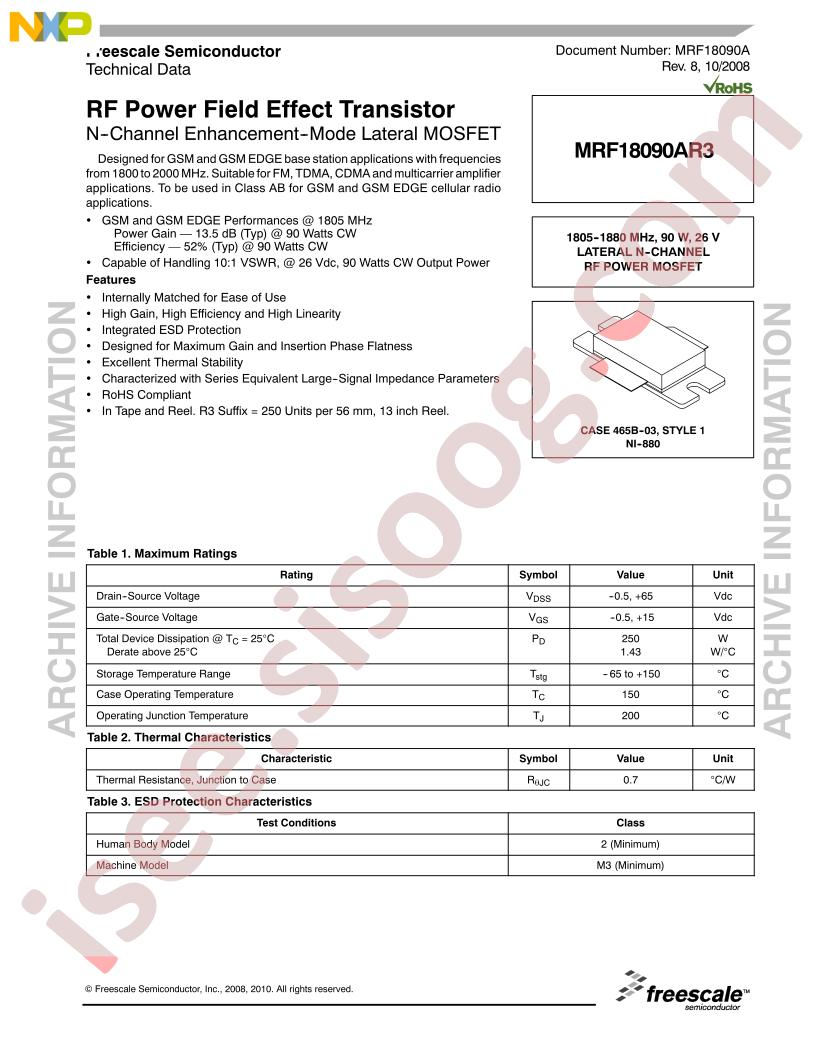 MRF18090A Series