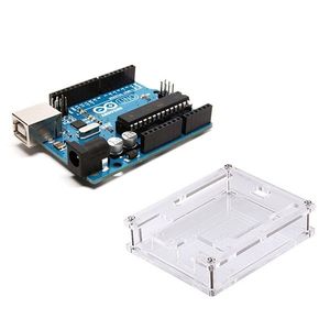 آردوینو Uno R3 به همراه کیس شفاف Arduino Uno R3 Acrilyc Case