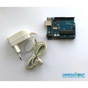 آردوینو Arduino UNO به همراه آداپتور 9 ولت