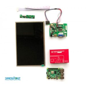 پک رزبری پای 4 Raspberry Pi و نمایشگر LCD 10.1 inch