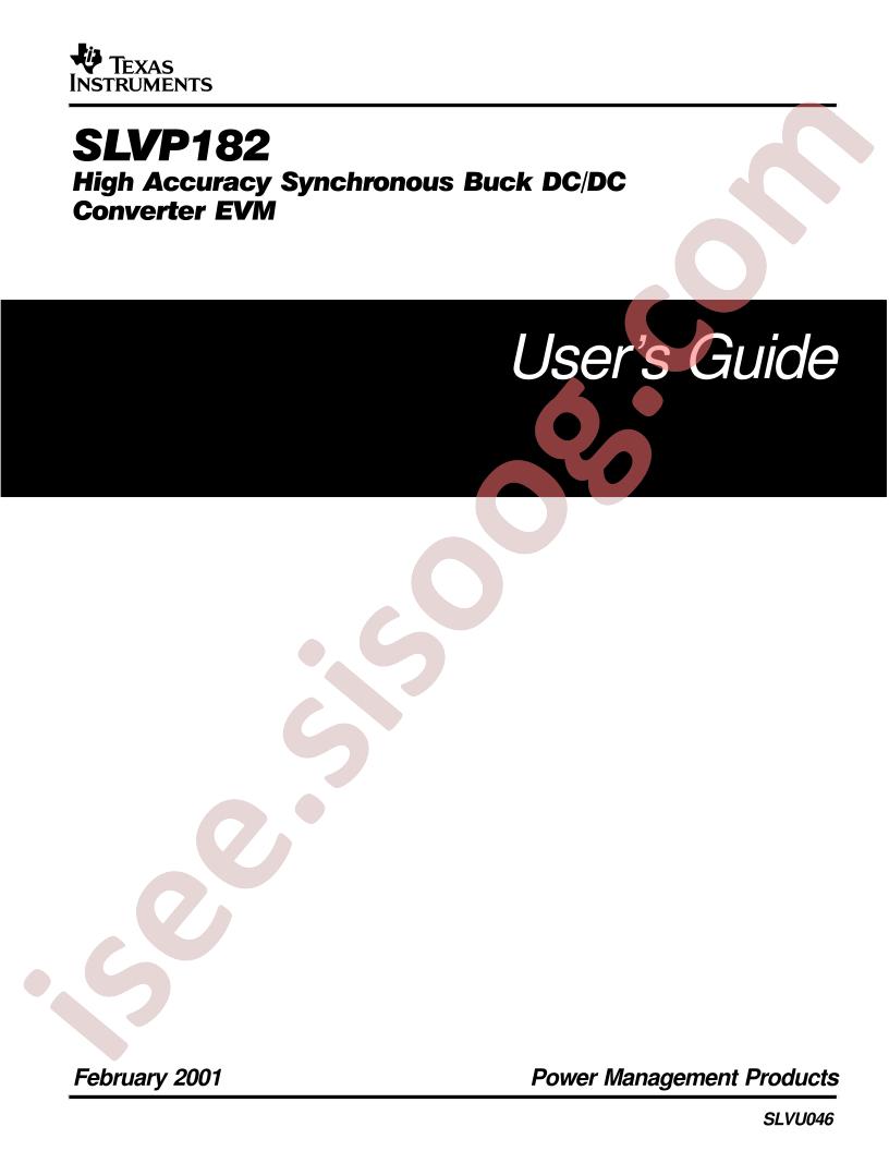 SLVP182 Guide