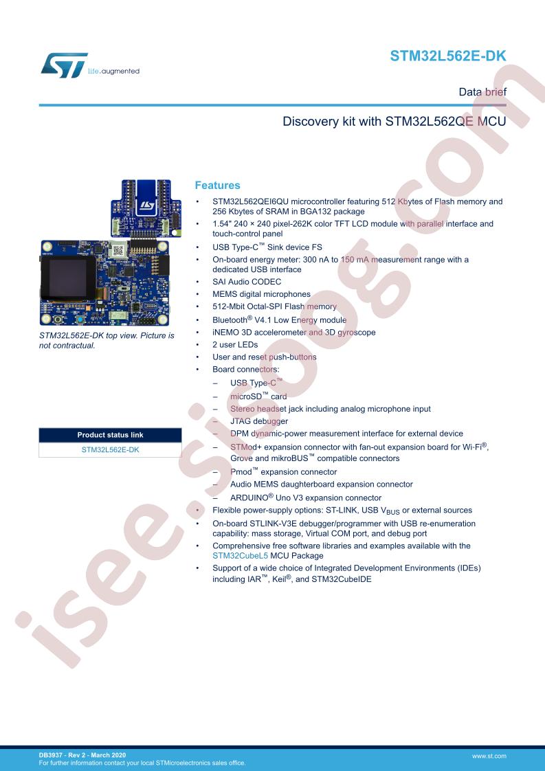 STM32L562E-DK Data Brief