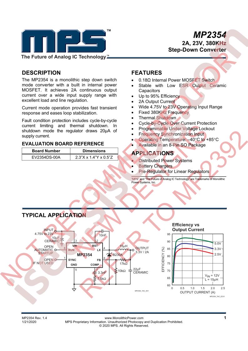 MP2354 Datasheet