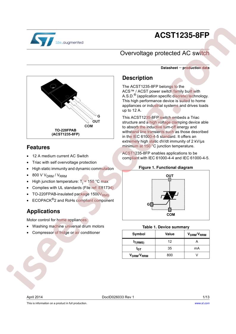 ACST1235-8FP