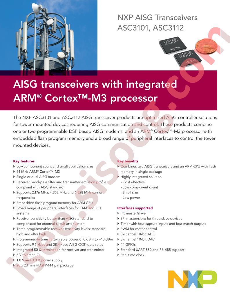 ASC3101, ASC3112 Brochure
