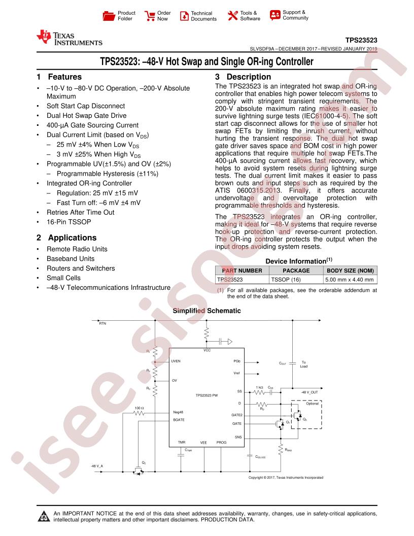 TPS23523 Datasheet
