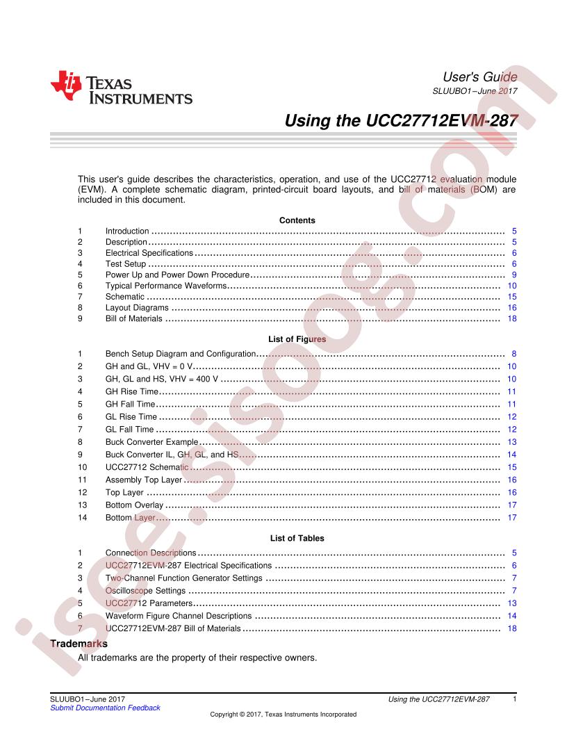 UCC27712EVM-287 User Guide