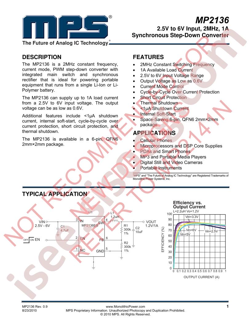 MP2136 Datasheet