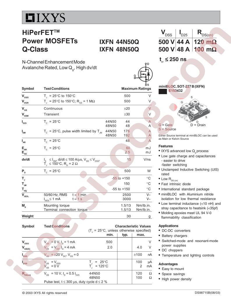IXFN(44,48)N50Q