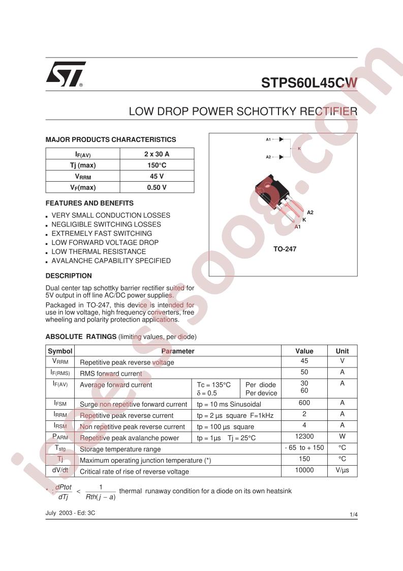 STPS60L45CW