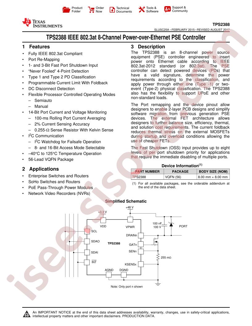TPS2388 Datasheet