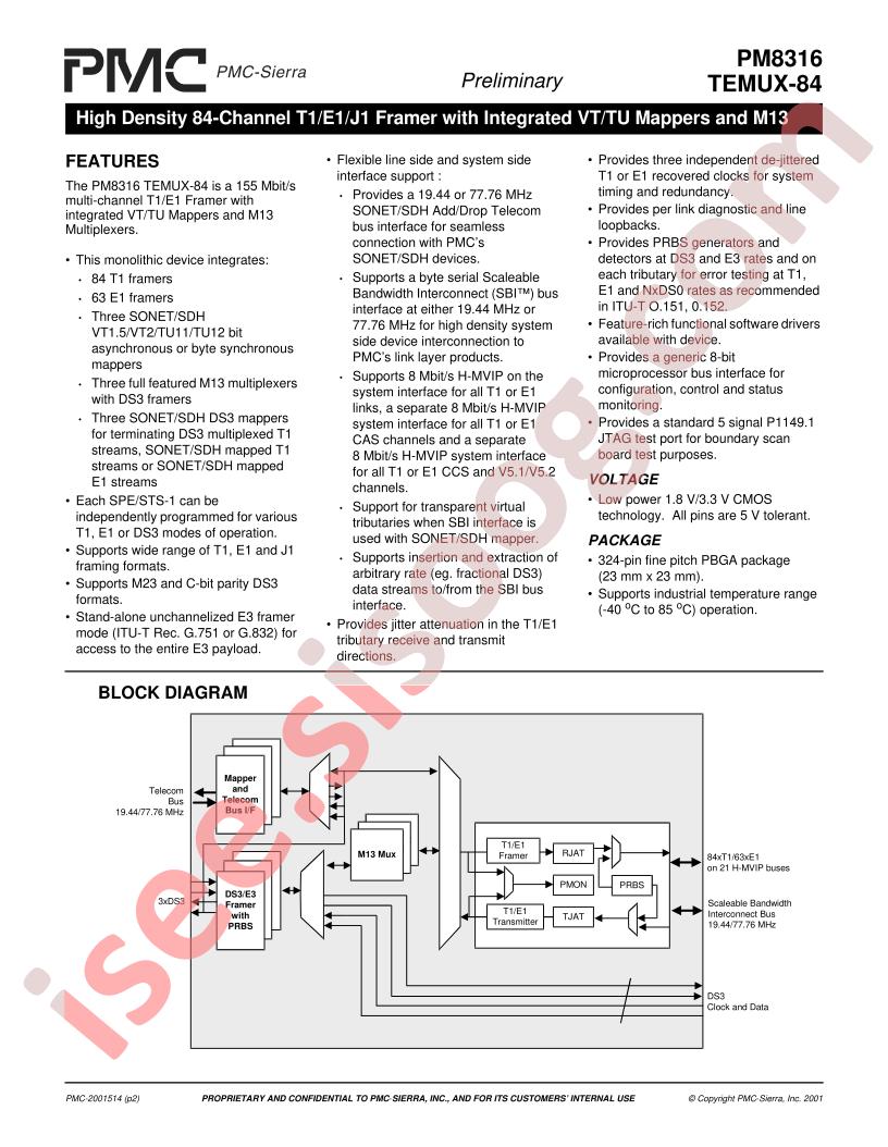 PM8316 Preliminary Brief