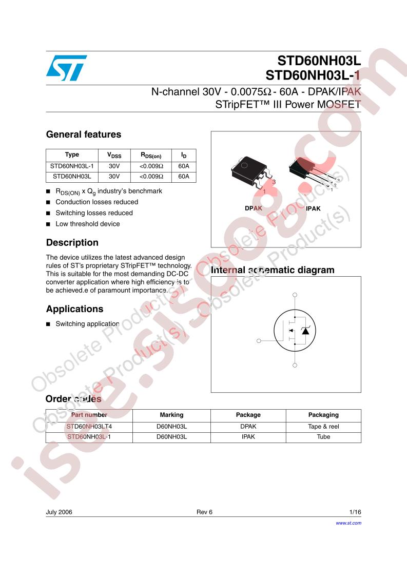 STD60NH03L(-1)