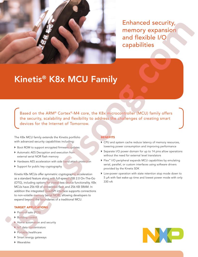 Kinetis K8x MCU Family Facat Sheet
