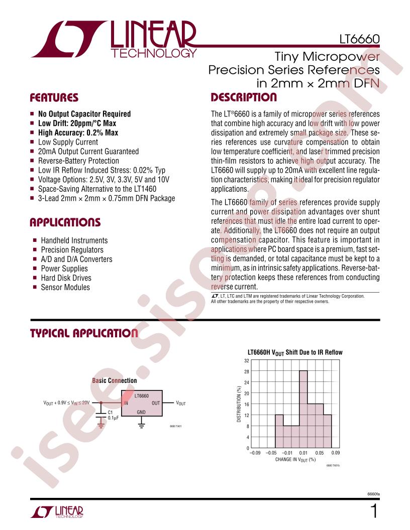 LT6660 Datasheet