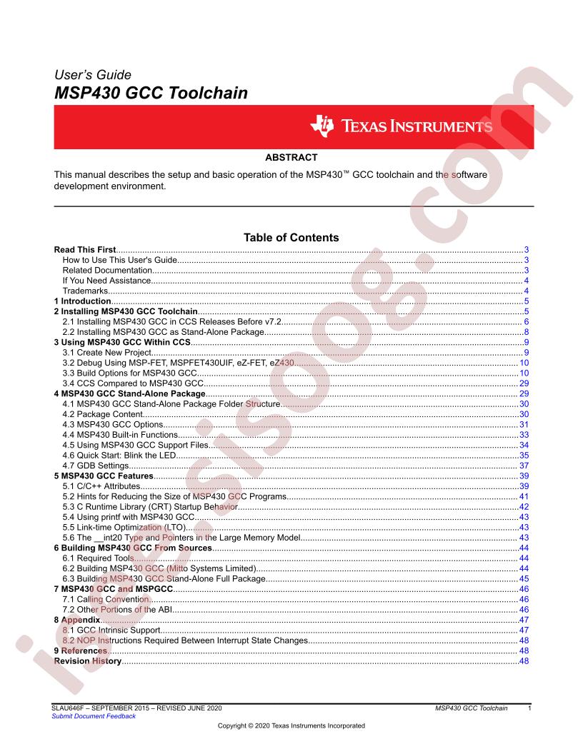 MSP430 User Guide