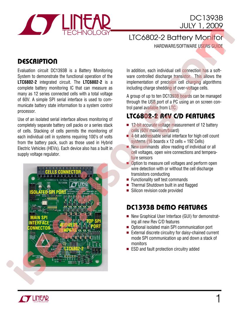 DC1393B Guide