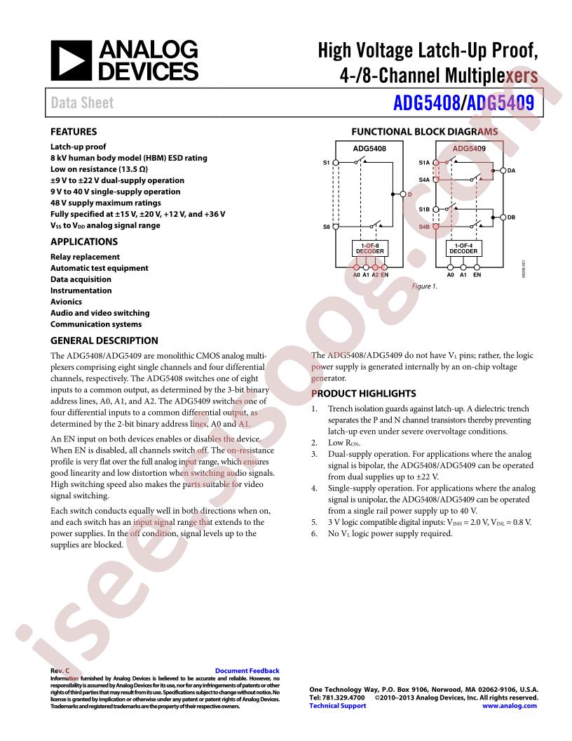 ADG5408/09