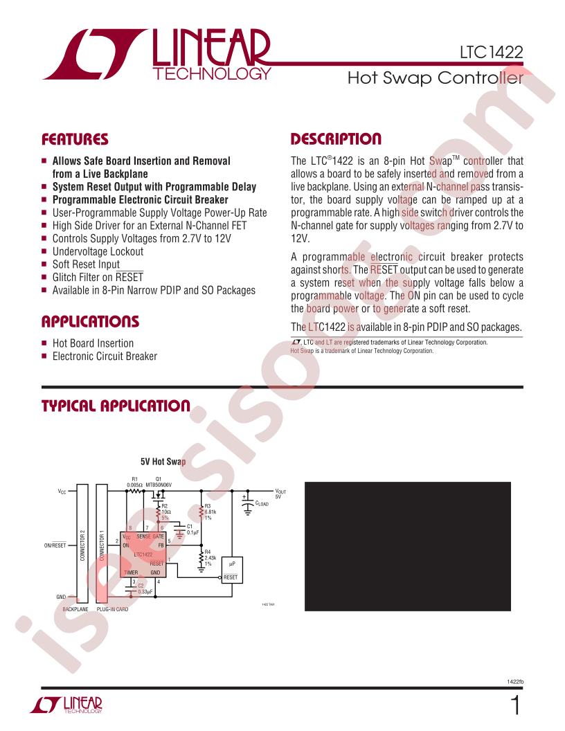 LTC1422 Datasheet