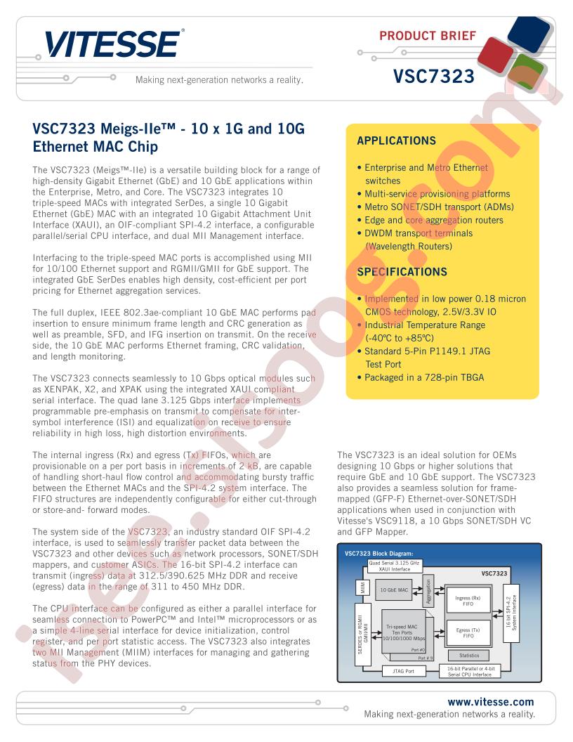 VSC7323 Brief