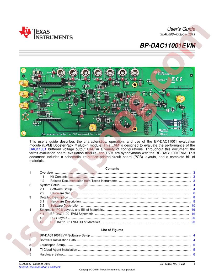 BP-DAC11001EVM User Guide