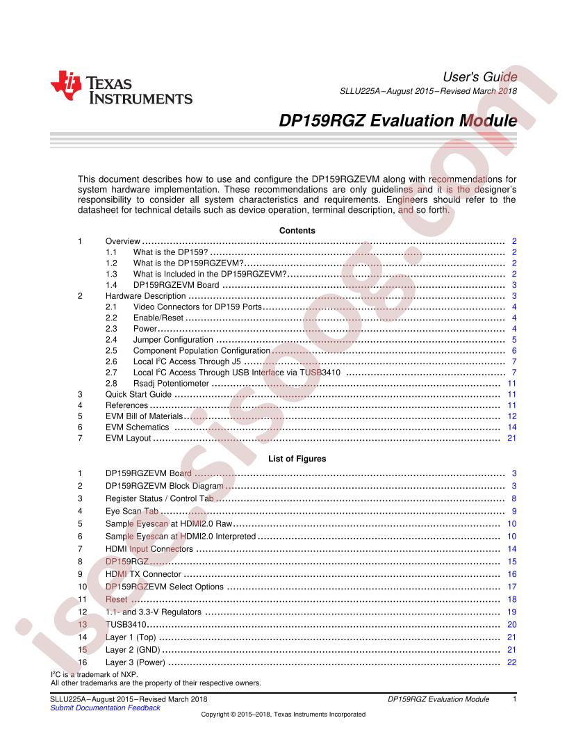 DP159RGZEVM User Guide