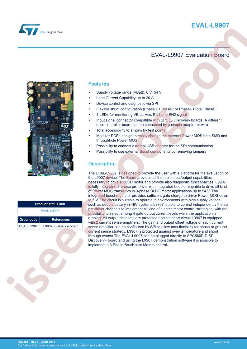 EVAL-L9907 Brief