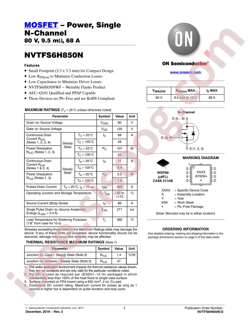 NVTFS6H850N