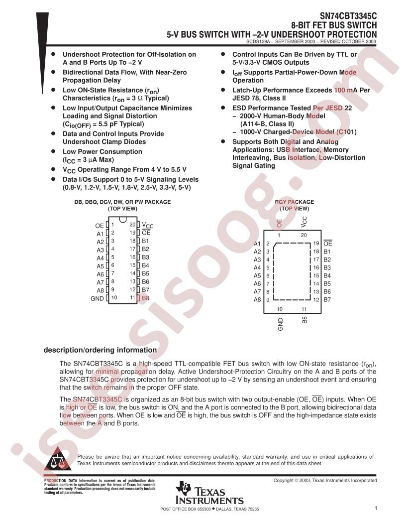 SN74CBT3345C