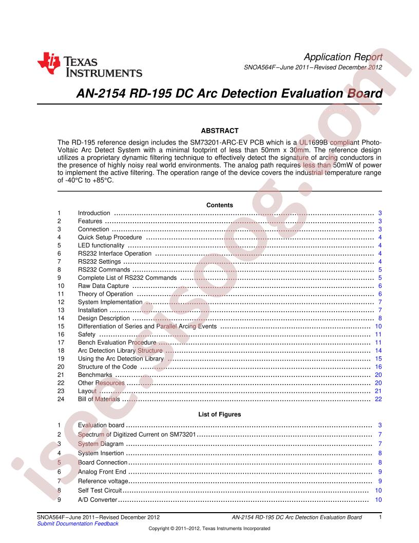 SM73201-ARC-EV Application Report
