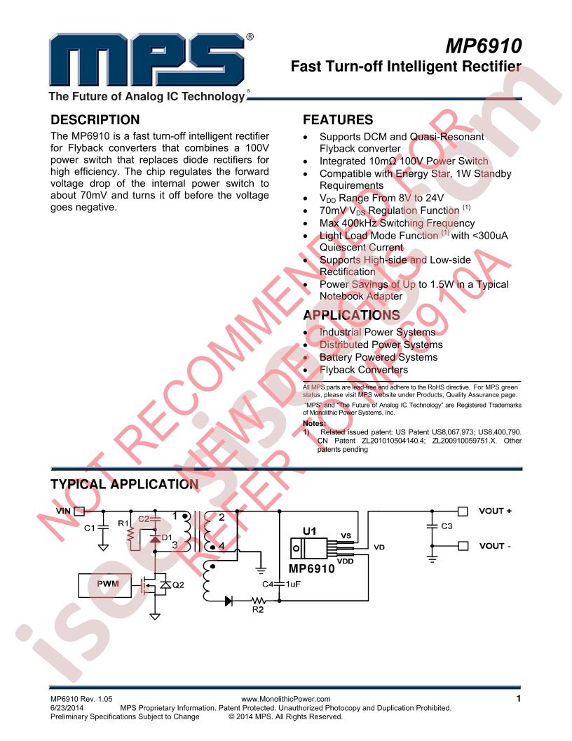 MP6910 Datasheet