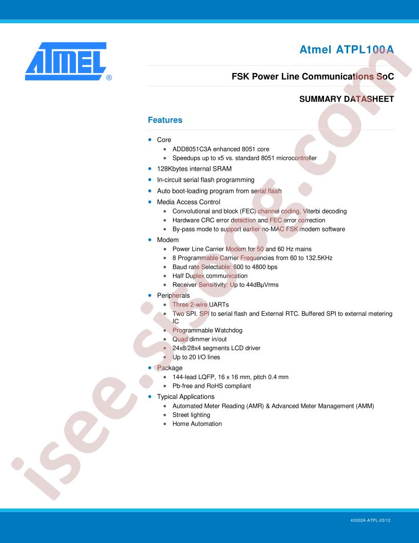 ATPL100A Summary