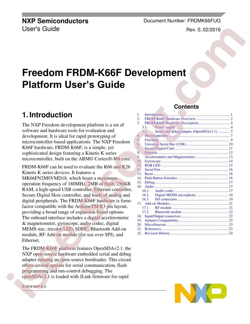 FRDM-K66F User Guide