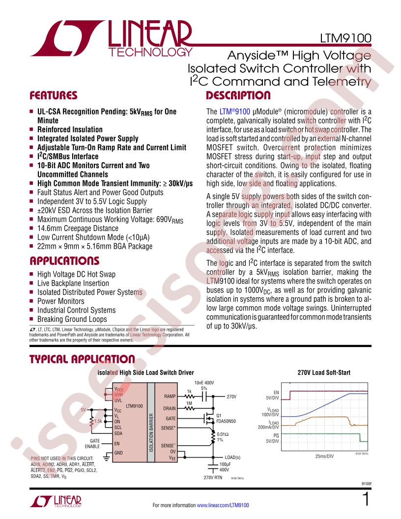 LTM9100 Datasheet