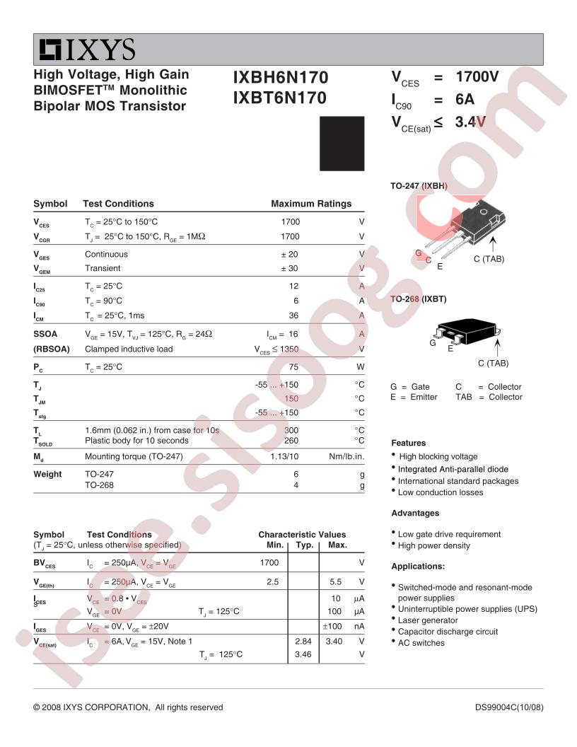 IXB(H,T)6N170