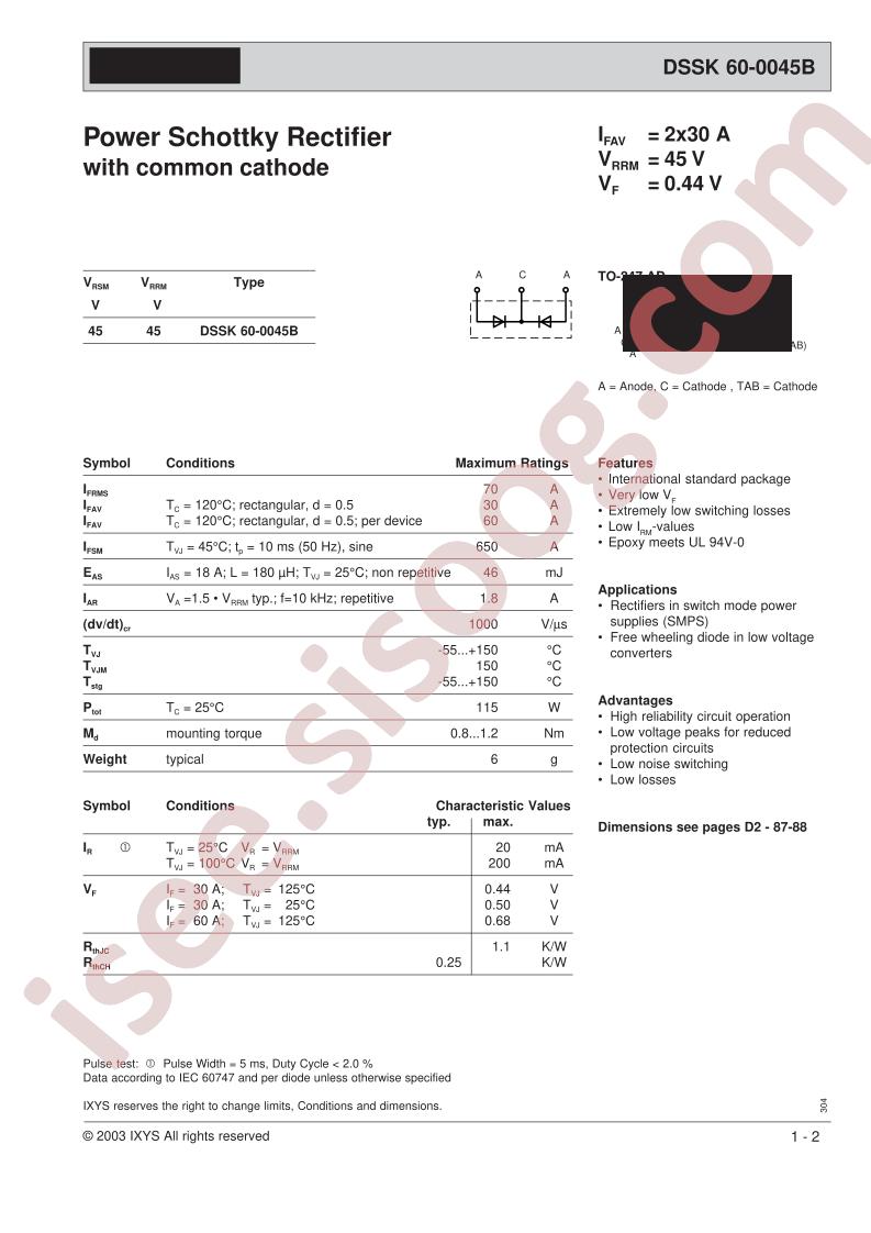 DSSK60-0045B