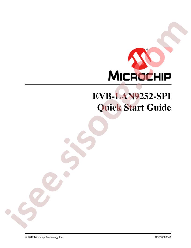 EVB-LAN9252-SPI Quick Start Guide