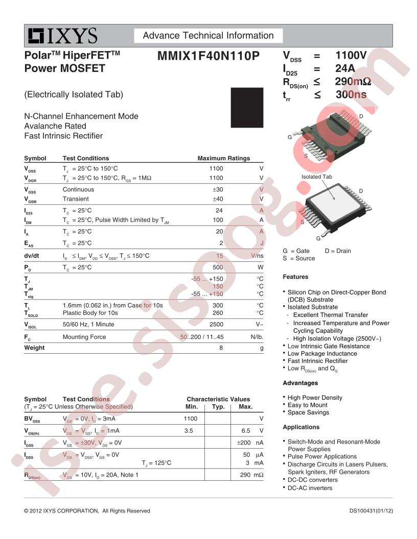 MMIX1F40N110P