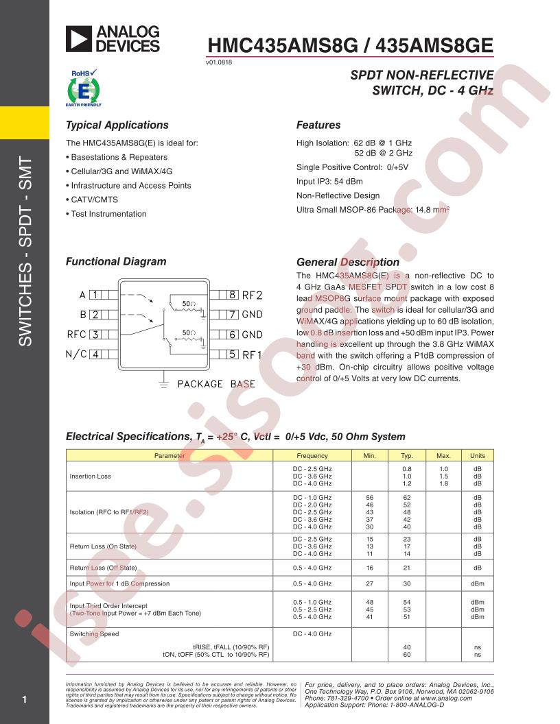 HMC435AMS8G(E)