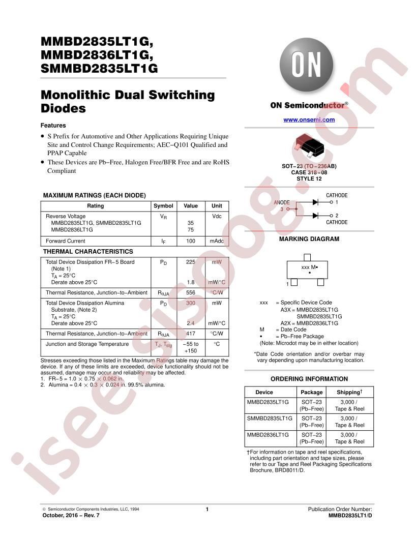MMBD,SMMBD283(5,6)LT1G