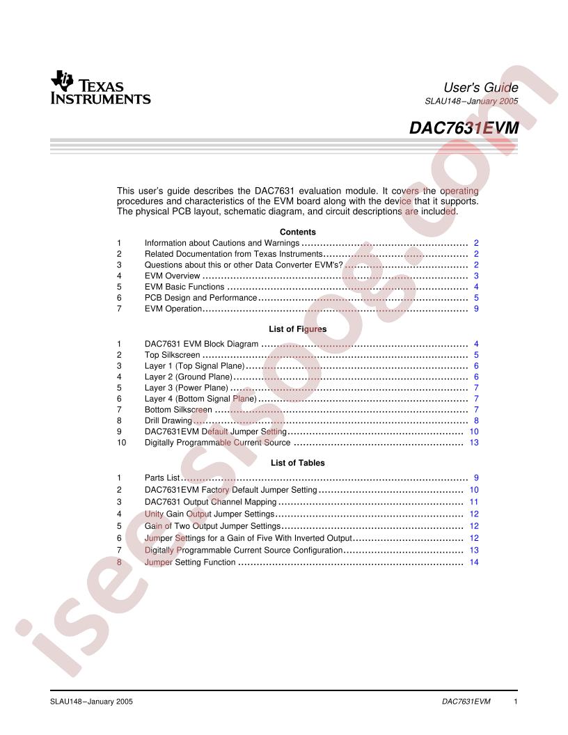 DAC7631 EVM