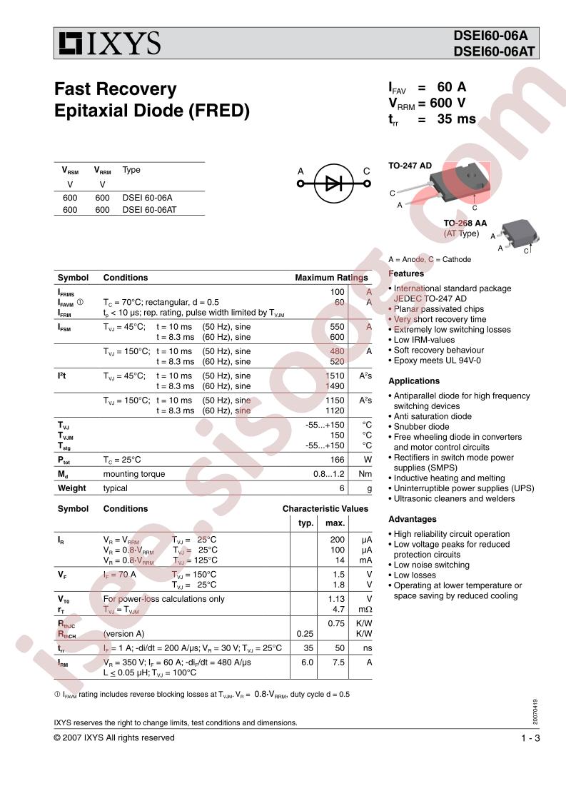 DSEI60-06A/AT