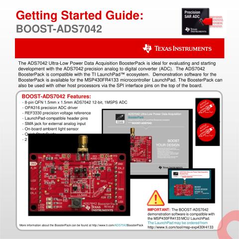 BOOST-ADS7042 Getting Started Guide