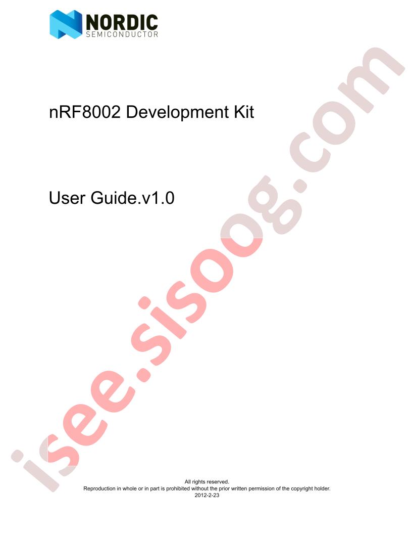 NRF8002 Dev Kit Guide